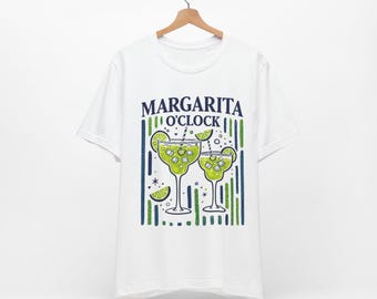 Camiseta Margarita O'Clock / Ilustración de vasos de margarita