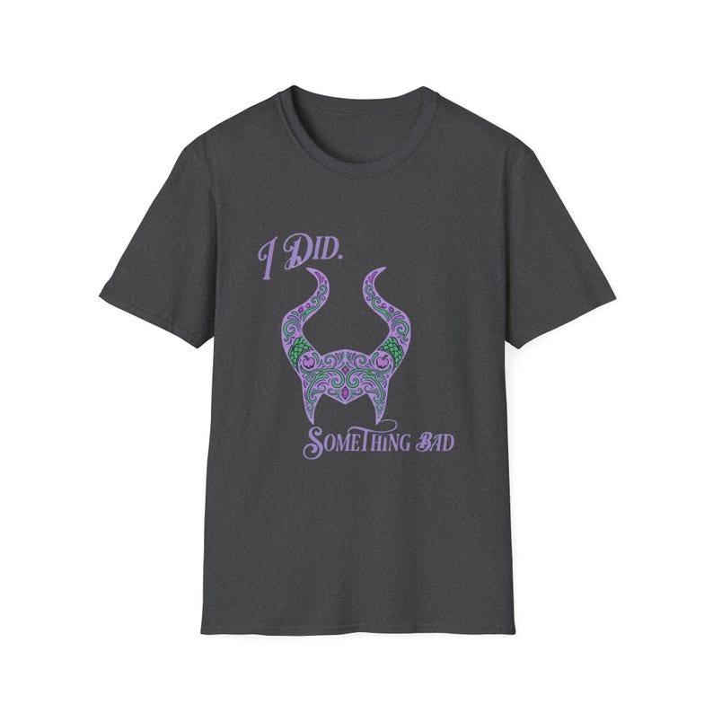 I Did Something Bad T-Shirt | Villain Horns image 12