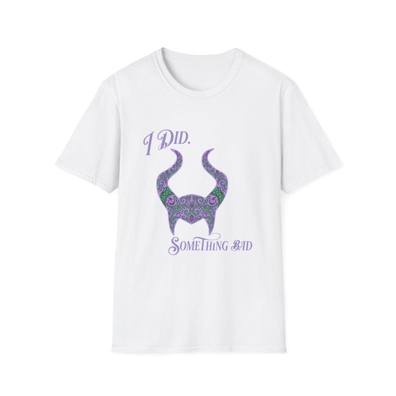 I Did Something Bad T-Shirt | Villain Horns image 7
