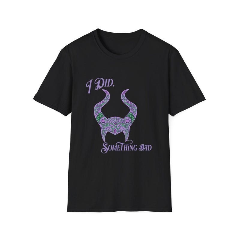 I Did Something Bad T-Shirt | Villain Horns image 9