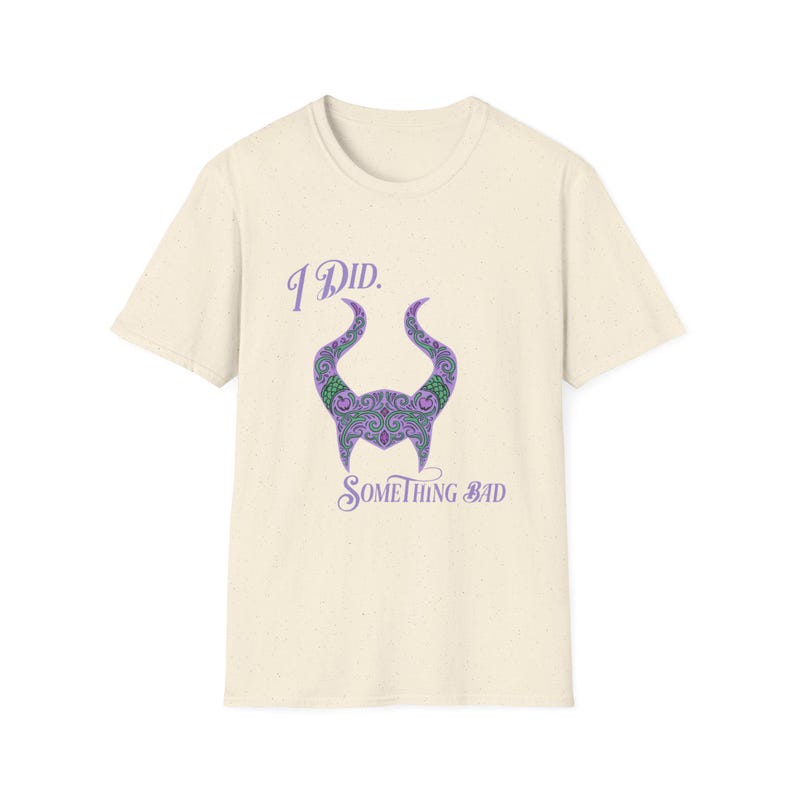 I Did Something Bad T-Shirt | Villain Horns image 11