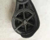 Antique Myers Cast Iron Drop Pulley Hay Trolley