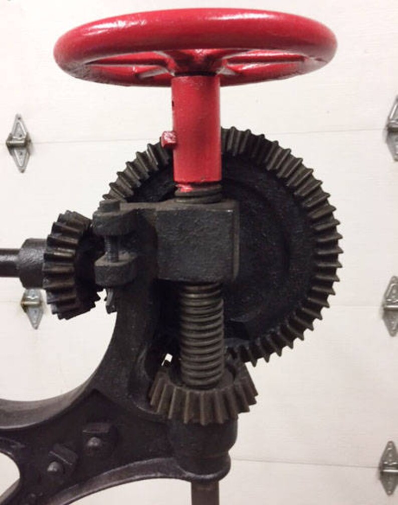 Antique Drill Press C.W. Coe Upright Two Man Drill Press PRICE Etsy
