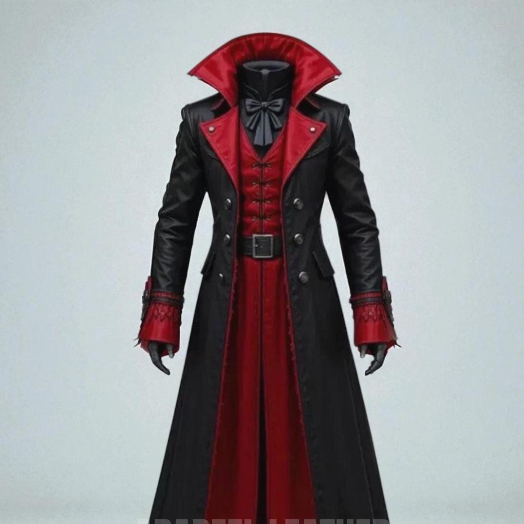 Mens Red Trench Coat