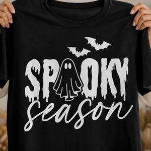 Spooky Season SVG, Halloween Ghost SVG, Cute Spooky svg, Halloween SVG, Ghost png, Halloween Vibes, Halloween Shirt Design, Instant Download