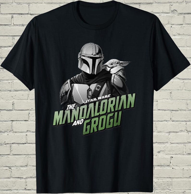 Baby Yoda Shirt, Mandalorian Tee, Birthday Gift For Dad, Star Wars Grogu Top, Galaxy Vacation Wear, Sci Fi Nerd Apparel image 4