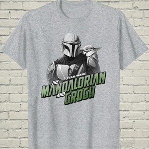 Baby Yoda Shirt, Mandalorian Tee, Birthday Gift For Dad, Star Wars Grogu Top, Galaxy Vacation Wear, Sci Fi Nerd Apparel image 3