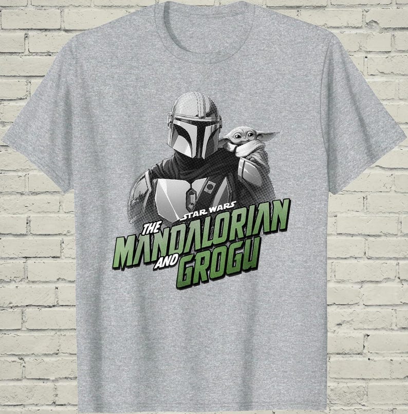 Baby Yoda Shirt, Mandalorian Tee, Birthday Gift For Dad, Star Wars Grogu Top, Galaxy Vacation Wear, Sci Fi Nerd Apparel image 3