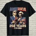 America 250th USA Anniversary Shirt, Funny Trump Washington Top, July Fourth Gift For Conservative Dad
