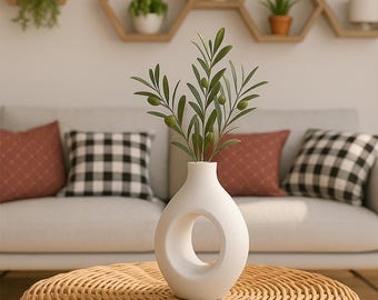 Arquivo STL para Vaso Moderno – Vaso Decorativo Recortado para Impressão 3D