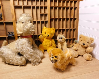 Vintage Steiff and Steiff-Style Mohair Animals – Select From 5 Collectible Pieces