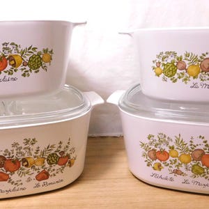 Vintage CorningWare Spice of Life Bakeware Set, Casserole Dishes & Baking Pans