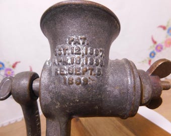 Vintage Universal Food Chopper Meat Grinder Cast Iron Kitchen Tool