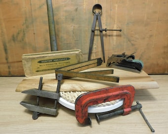 Vintage Mixed Tool Lot – Brown & Sharpe, Stanley, US Standard