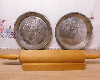 Vintage New England Table Talk Pie Tins