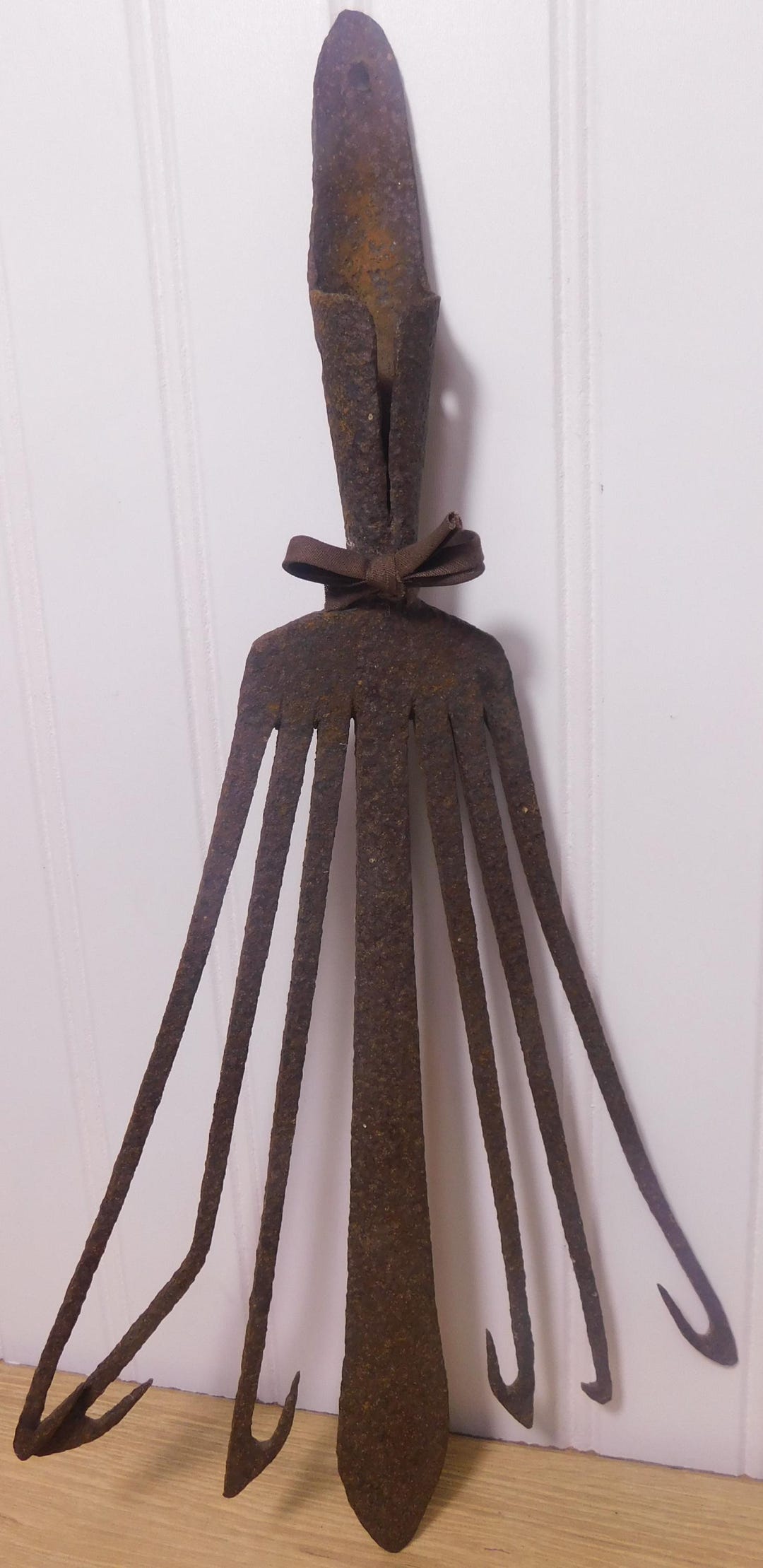 Elv Rake Vintage Hand-forged Eel Rake - Etsy