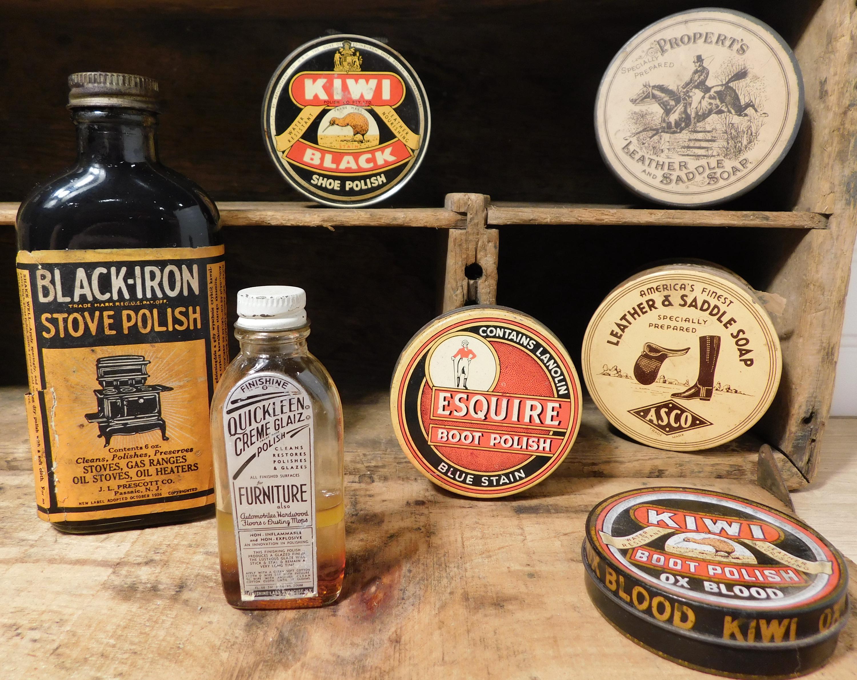 Antique Shoe Polish Tins - Etsy