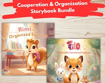 Paquete de cuentos de cooperación y organización / Dos historias con moraleja para niños