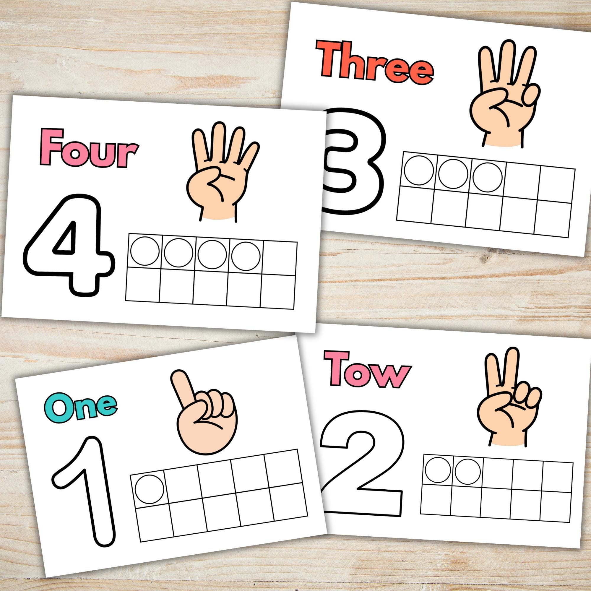 Number Playdough Mats 1–10 | Counting Activity for Kids | Preschool ...