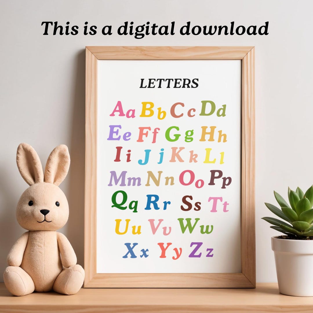 Alphabet Poster for Kids | Learn Letters in a Fun and Visual Way ...