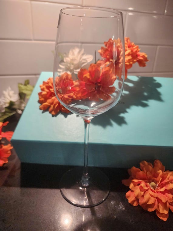 Tiffany & Co. Crystal Wine Glass Set (2) – Brand New, One Unopened, Signed Fine Crystal Stemware with Tiffany Blue Box