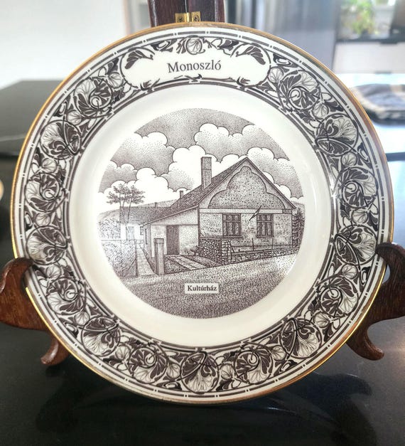 Rare Budapest Collection Plate by Decobex – Porcelain with 18K Gold, Numbered 2/50, Decorative