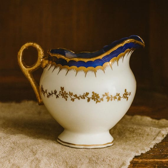 Coalport Porcelain Creamer – Spearmint Pattern, Vintage Collectible