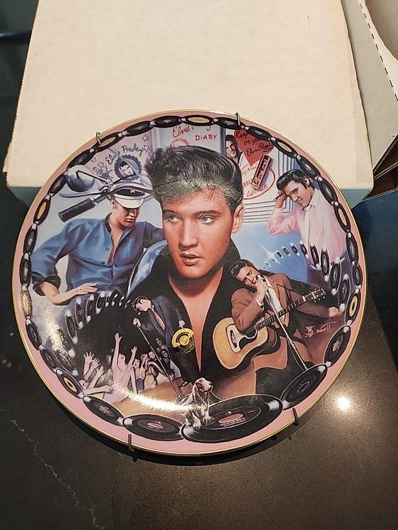 Elvis “The King” Music Plate – Certificate of Authenticity
