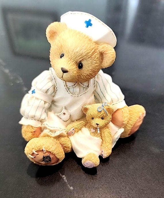 Cherished Teddies Laura Figurine: Enesco Collectible Teddy Bear