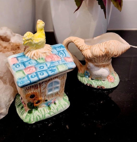 Vintage Cottage Kitchen Set: Mercuries USA Ceramic Farmhouse Decor