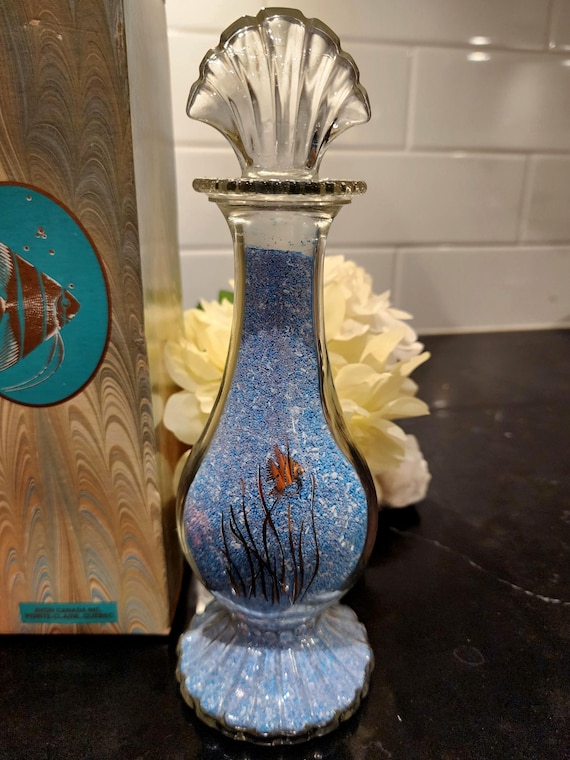 Vintage Avon Sea Fantasy Bud Vase | Tropical Fish Vanity Decor (Original Box)
