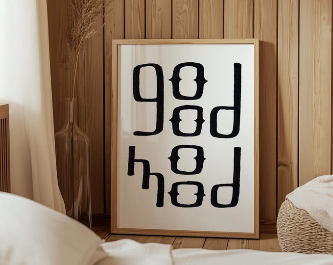 good mood - minimal, hand-drawn, calligraphy