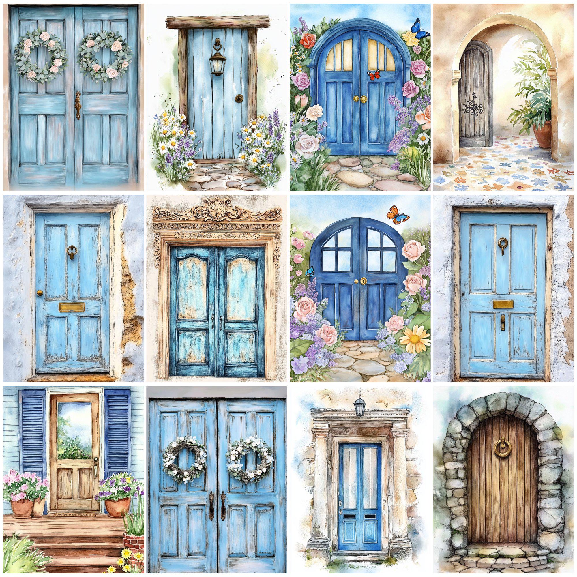 Rustic Doors Junk Journal Pages, Vintage Grunge (digital Download) - Etsy