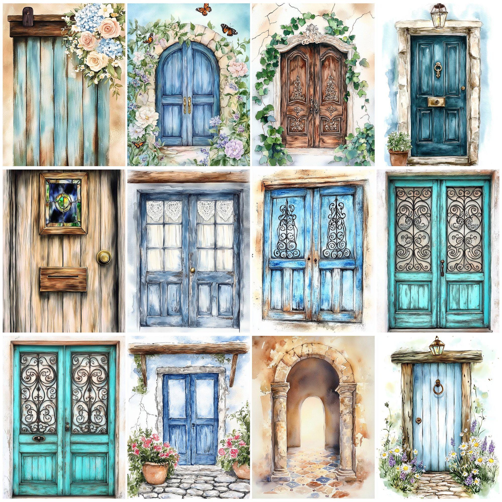 Rustic Doors Junk Journal Pages, Vintage Grunge (digital Download) - Etsy