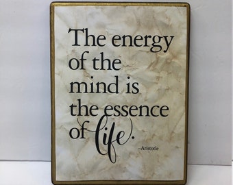 Energy of Mind.....Aristotle.....9x7in.