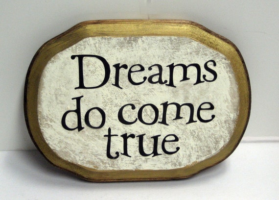 Dreams Do Come True- With Stand - Etsy Israel