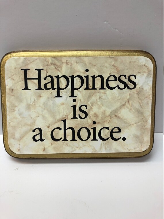5x7 Happiness is a Choice - Etsy