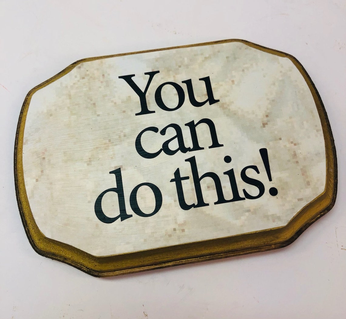Houten Plaquette met citaat Dit kan MET Etsy