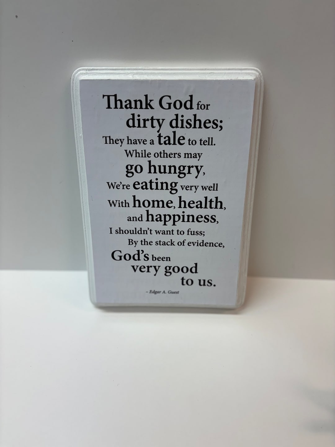 7x9 Thank God for Dirty Dishes- Edgar A. Guest - Etsy Israel, image size:1080x1440