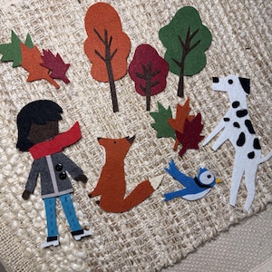 Goodbye  Summer  Hello Autumn felt story set