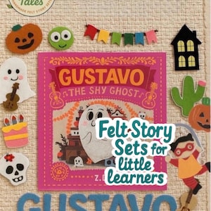 Gustavo the Shy Ghost Felt Story Set: Handmade Storytelling Props