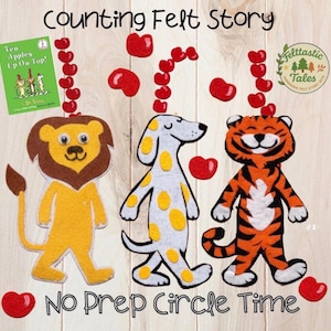 Ten Apples Up On Top Felt Board Set: Dr. Seuss Storytelling Props