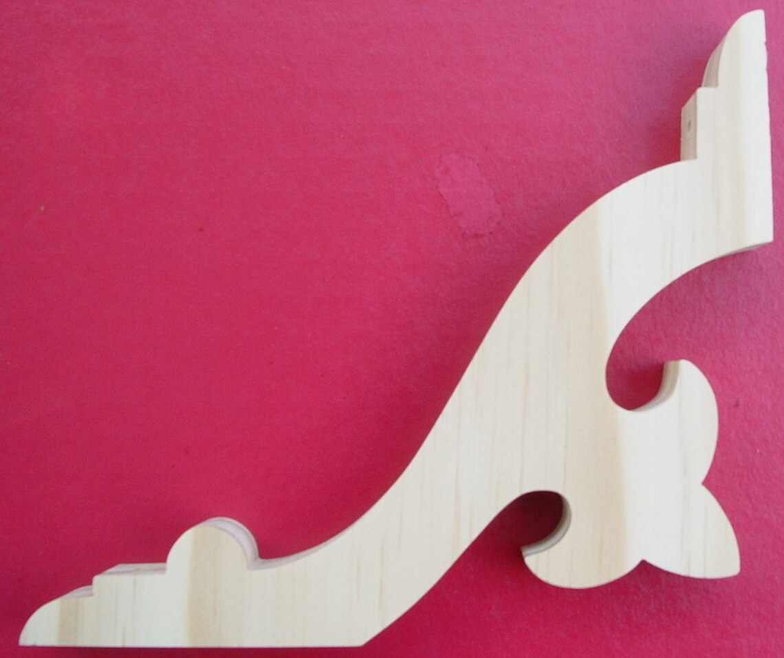 Four (4) Victorian Gingerbread Screen Door Brackets 6 7/8" L X 5 1/2" X ...