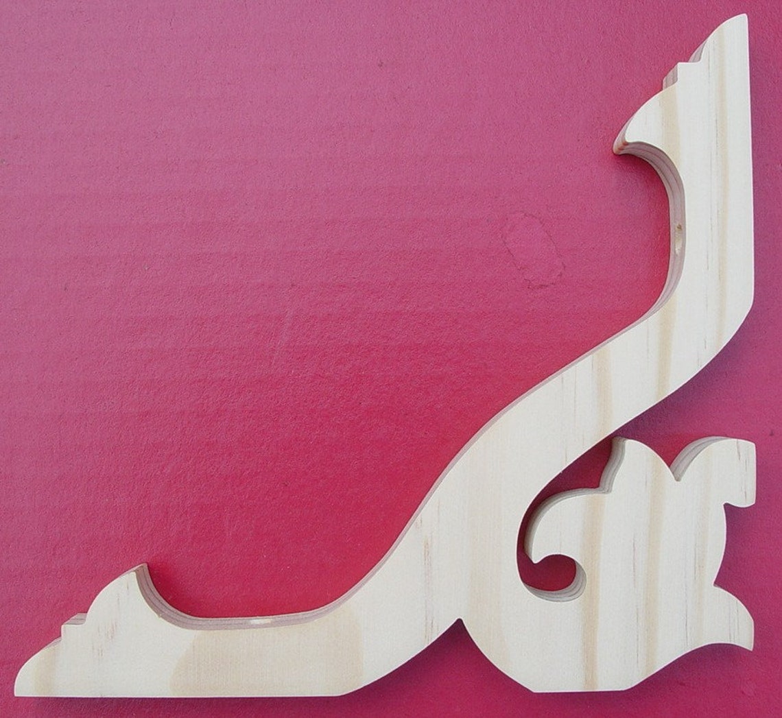 Four (4) Victorian Gingerbread Wood Screen Door Brackets 7 1/2"l X 6 3/ ...