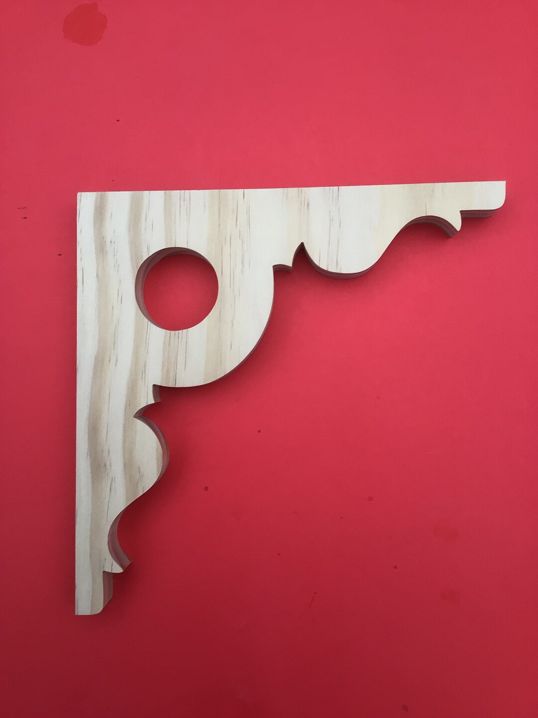 Two 2 Wood Shelf Brackets / Wood Screen Door Brackets / Etsy