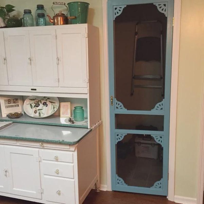 Four Screen Door Wood Brackets / Shelf Brackets / Victorian Gingerbread Screen Door Trim 6" x 6" x 3/4" image 3