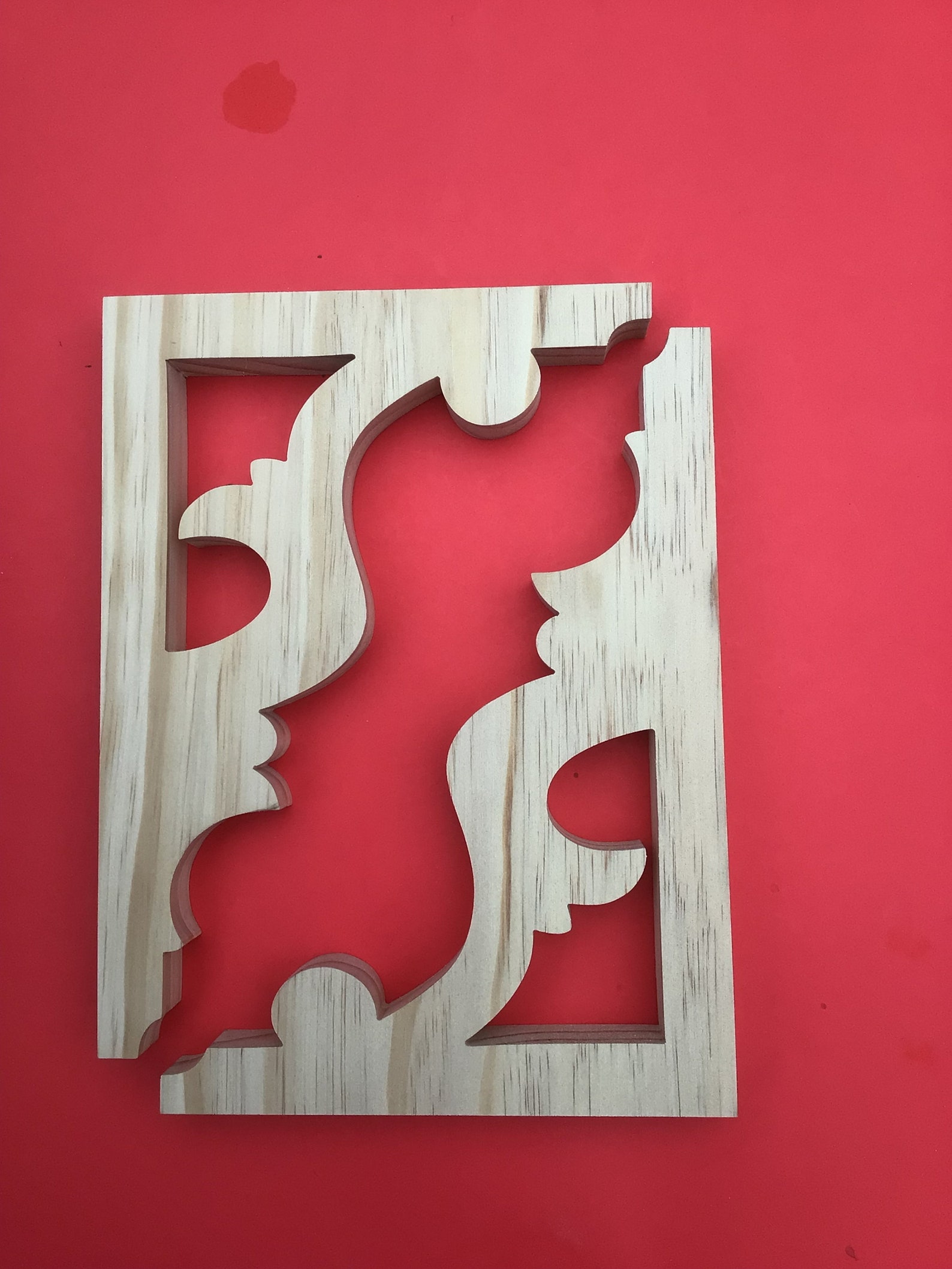 Two 2 Wood Shelf Brackets / Wood Screen Door Brackets 8 Etsy