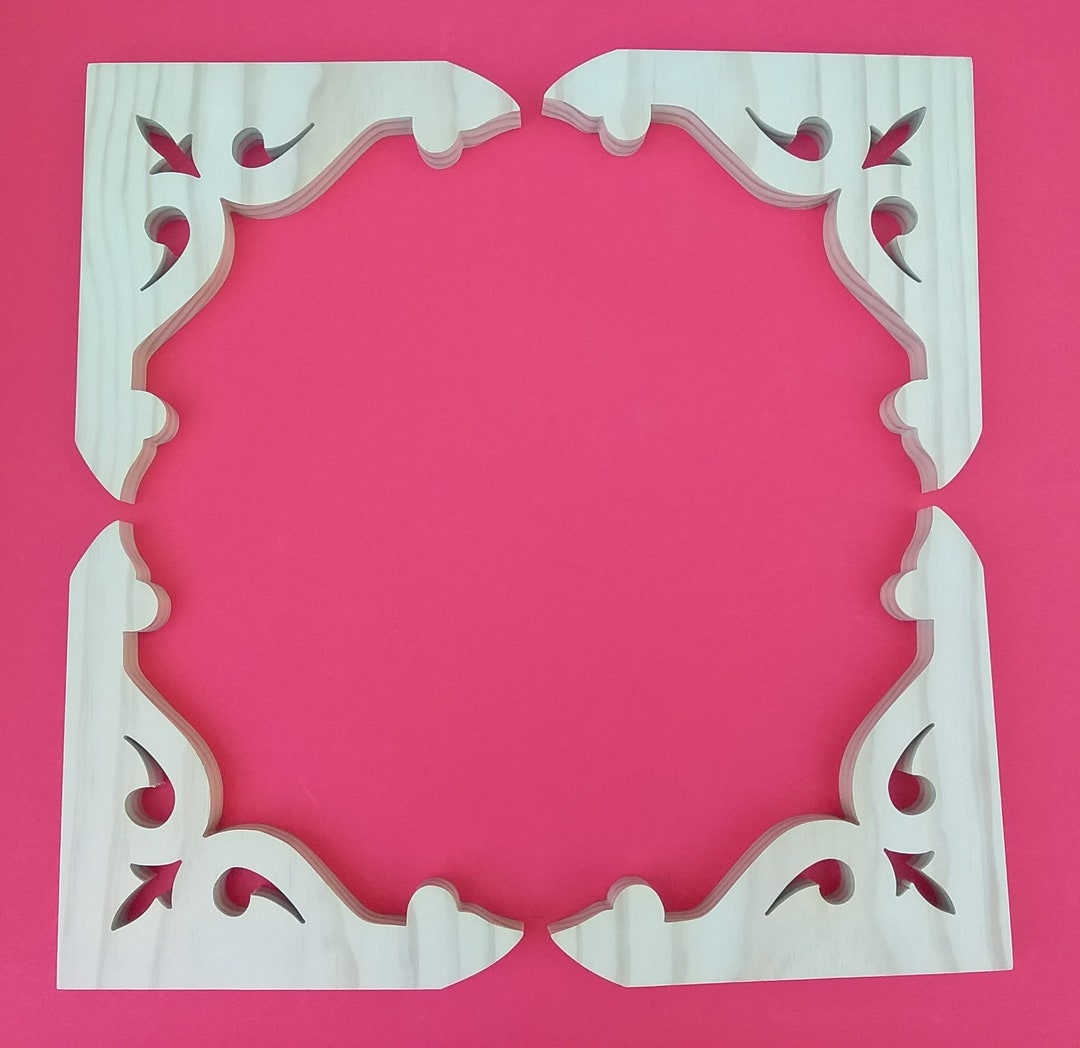 Victorian Wood Screen Door Brackets 4 Ea four 6 1/2 X 6 1/2 X 3/4 Etsy