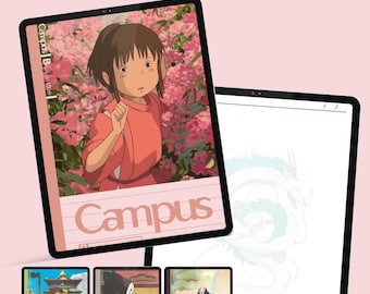 Spirited Away Digital Notebook | Anime-Inspired Study Planner | PDF Notebook for iPad & GoodNotes