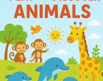 Coloring book - Play and Discover Animals